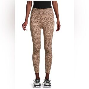 ALL FENIX High-Waisted Leopard-Print 7/8‎ Leggings Size Medium Women’s